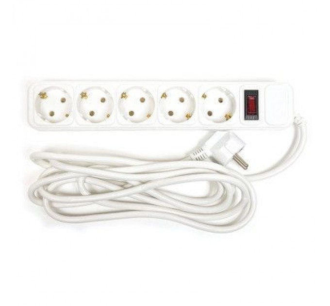 PowerPlant Мережевий фільтр живлення PowerPlant 3 м, 5 розеток, евростандарт (JY-1056/3) (PPSA10M30S5B)