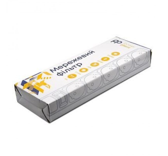 PowerPlant Мережевий фільтр живлення PowerPlant 3 м, 5 розеток, 3x1.0мм2 (PPSA08M30S5)