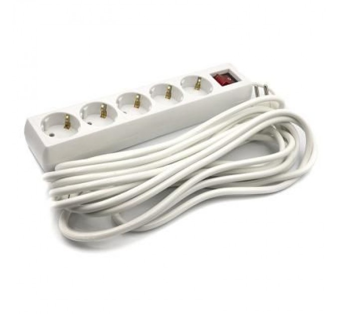 PowerPlant Мережевий фільтр живлення PowerPlant 7 м, 5 розеток, 3x1мм2 (PPSA08M70S5)