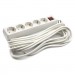 PowerPlant Мережевий фільтр живлення PowerPlant 7 м, 5 розеток, 3x1мм2 (PPSA08M70S5)