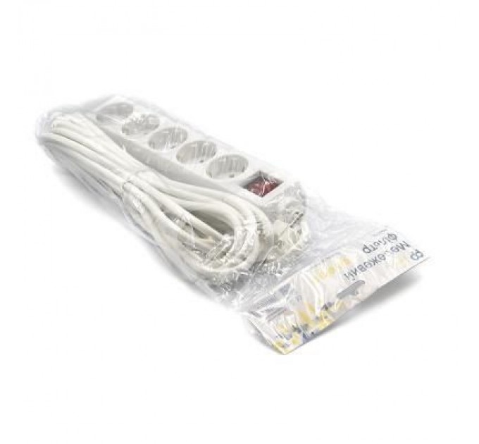 PowerPlant Мережевий фільтр живлення PowerPlant 7 м, 5 розеток, 3x1мм2 (PPSA08M70S5)