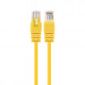 Патч-корд 0.25м UTP cat 6 CCA yellow Cablexpert (PP6U-0.25M/Y)