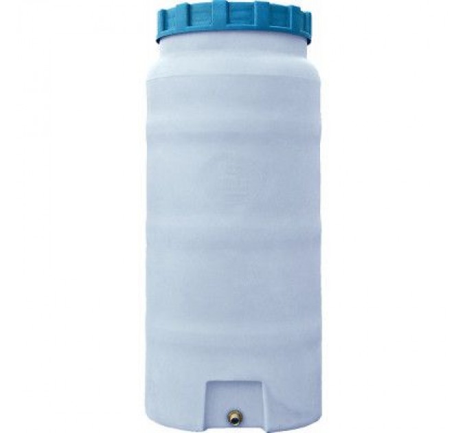 Ємність для води Пласт Бак вертикальна харчова 100 л біла (163)