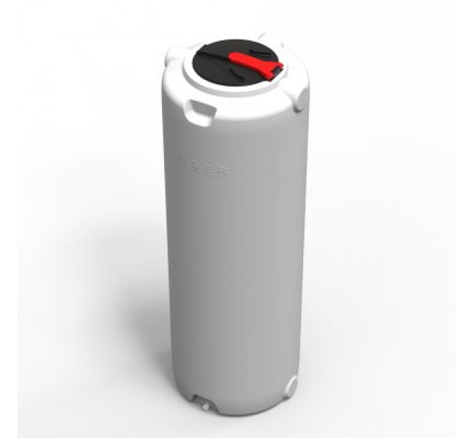 Вігер Ємність для води Вігер вертикальна харчова 1000 л вузька, кришка з клапаном біла (13230)