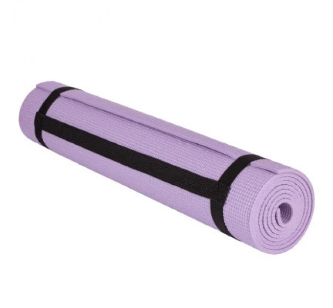 PowerPlay Килимок для йоги PowerPlay 4010 PVC Yoga Mat 173 x 61 x 0.6 см Лавандовий (PP_4010_Lavender_(173*0,6))