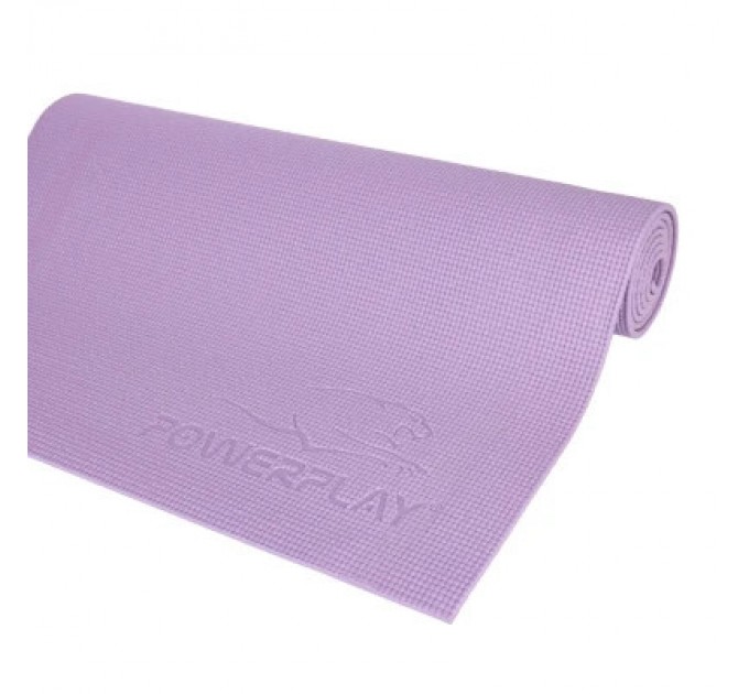 PowerPlay Килимок для йоги PowerPlay 4010 PVC Yoga Mat 173 x 61 x 0.6 см Лавандовий (PP_4010_Lavender_(173*0,6))