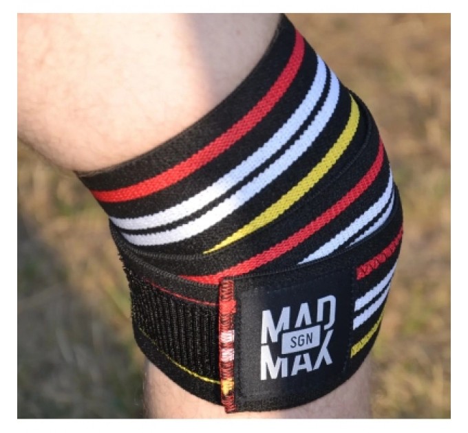 MadMax Бинт для спорту MadMax на коліна Knee Wraps Black (MFA-292-U)