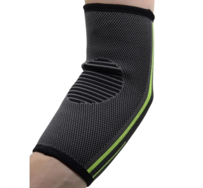 Фіксатор ліктя MadMax MFA-283 3D Compressive elbow support Dark grey/Neon green S (MFA-283_S)