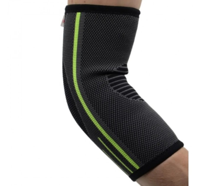 Фіксатор ліктя MadMax MFA-283 3D Compressive elbow support Dark grey/Neon green S (MFA-283_S)