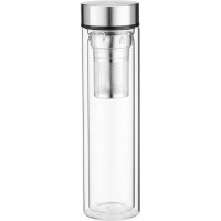 Термос Ardesto 450 мл боросилікатне скло нержавіюча сталь (AR1345SS)