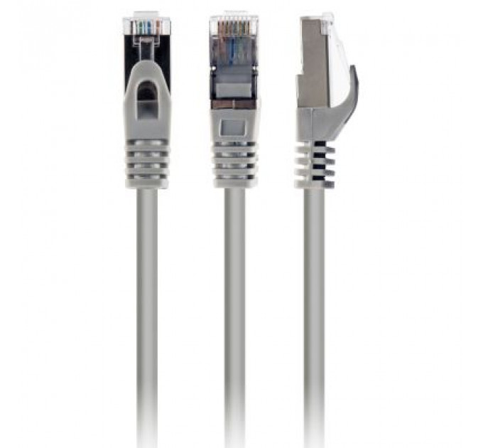 Патч-корд 0.25м S/FTP Cat 6A CU LSZH gray Cablexpert (PP6A-LSZHCU-0.25M)