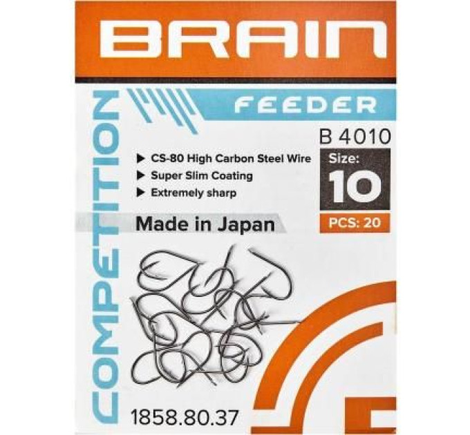 Brain Гачок Brain Feeder B4010 10 (20 шт/уп) Black Nickel (1858.80.37)