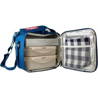 Набір для пікніка Bergner Walking business 23х22х13.5 см 5 предметів (BG-3652-BL)