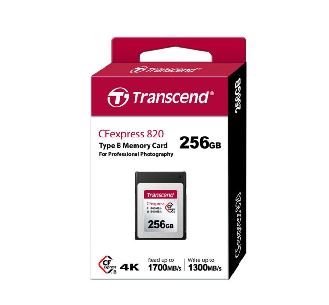 Transcend Карта пам'яті Transcend 256GB CFExpress 820 Type B (TS256GCFE820)