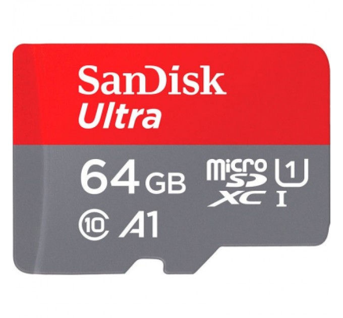 SanDisk Карта пам'яті SanDisk 64GB microSD Class 10 A1 R-140 (SDSQUAB-064G-GN6IA)