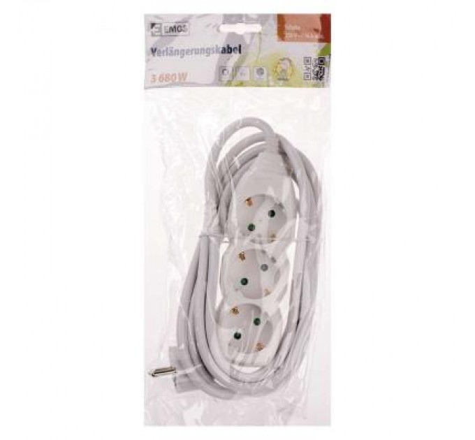 EMOS Мережевий подовжувач EMOS P0323R