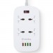 ColorWay Мережевий фільтр живлення ColorWay 4 розетки/4USB White 1.8м (1QC3.0 + 3 AUTO ID) (CW-CHU44QW)