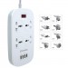 ColorWay Мережевий фільтр живлення ColorWay 4 розетки/4USB White 1.8м (1QC3.0 + 3 AUTO ID) (CW-CHU44QW)