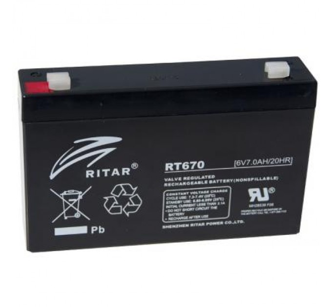 Ritar Батарея до ДБЖ Ritar RT670, 6V-7.0Ah (RT670)