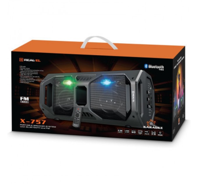 REAL-EL Акустична система REAL-EL X-757 Black