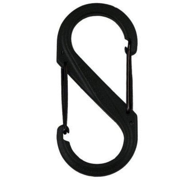 Nite ize Карабін туристичний Nite ize Plastic Carb S Biner Size 6 NI676 All Black (4823082709571)