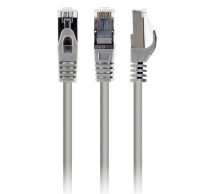Патч-корд 0.5м S/FTP Cat 6A CU LSZH grey Cablexpert (PP6A-LSZHCU-0.5M)