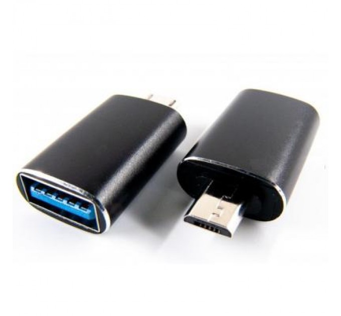 Dengos Перехідник OTG USB - Micro-USB black Dengos (ADP-017)