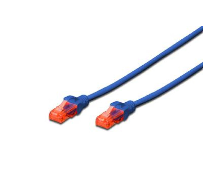 Digitus Патч-корд 2м, CAT 6 UTP, AWG 26/7, Cu, LSZH, blue Digitus (DK-1617-020/B)