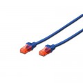 Digitus Патч-корд 2м, CAT 6 UTP, AWG 26/7, Cu, LSZH, blue Digitus (DK-1617-020/B)