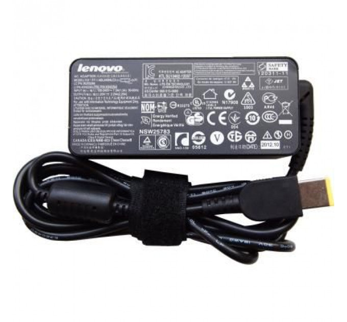 Блок живлення до ноутбуку Lenovo 45W 20V 2.25A разъем прямоугольный (pin inside) (ADLX45NLC3 / A40154)