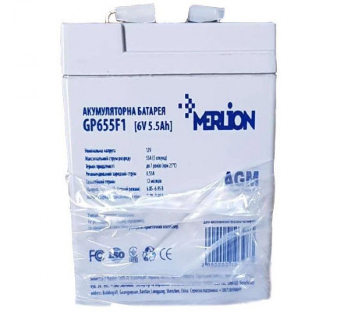 Merlion Батарея до ДБЖ Merlion 6V - 5.5Ah (GP655F1)