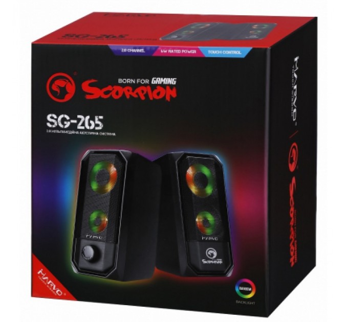 Marvo Акустична система Marvo SG-265 Multi-LED USB Black