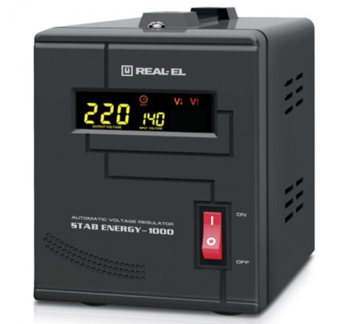 REAL-EL Стабілізатор REAL-EL STAB ENERGY-1000 (EL122400012)