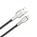 ColorWay Дата кабель USB 2.0 AM to Lightning 1.0m head metal black ColorWay (CW-CBUL046-BK)