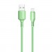 ColorWay Дата кабель USB 2.0 AM to Lightning 1.0m soft silicone green ColorWay (CW-CBUL042-GR)