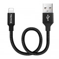ColorWay Дата кабель USB 2.0 AM to Lightning 0.25m black ColorWay (CW-CBUL048-BK)