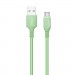 ColorWay Дата кабель USB 2.0 AM to Type-C 1.0m soft silicone green ColorWay (CW-CBUC042-GR)