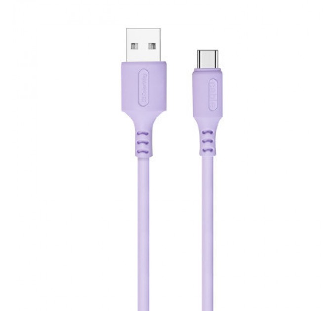 ColorWay Дата кабель USB 2.0 AM to Type-C 1.0m soft silicone violet ColorWay (CW-CBUC044-PU)