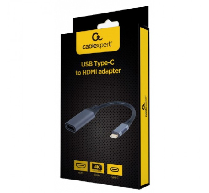 Перехідник USB-C to HDMI, 4К 60Hz Cablexpert (A-USB3C-HDMI-01)