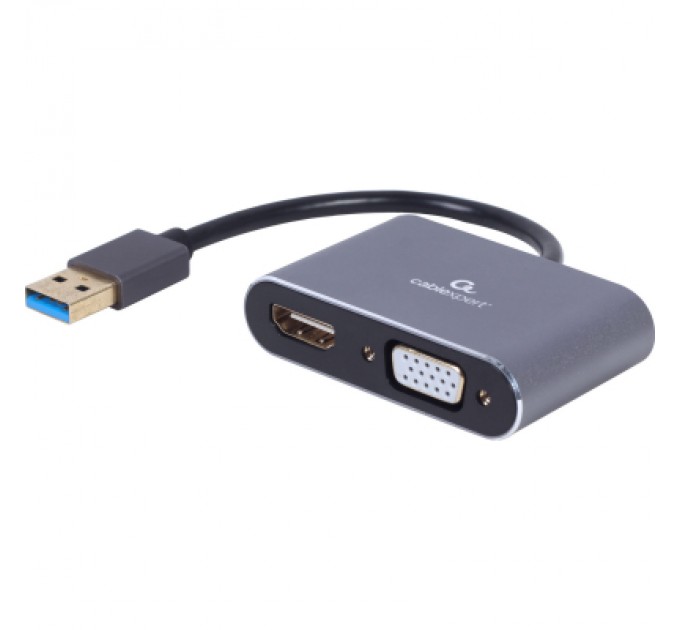Перехідник USB-A to HDMI/VGA Cablexpert (A-USB3-HDMIVGA-01)