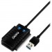 Maiwo Адаптер Maiwo USB 3.0 to 2.5/3.5'' IDE/SATA HDD/SSD, 5.25'' CD-R, PA 2V/2A (K132U3IS)