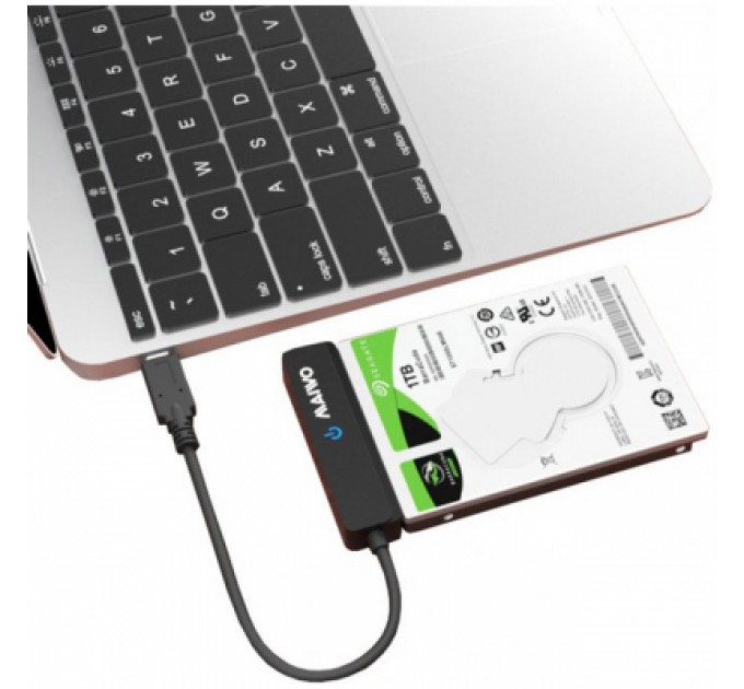 Адаптер Maiwo USB3.1 GEN2 Type-C to HDD 2,5" SATA II/III /SSD black (K105AG2 black)