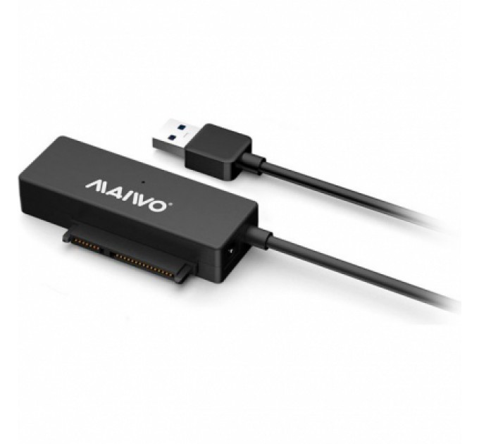 Maiwo Адаптер Maiwo USB 3.0 to HDD SATA 2,5"/3,5"/5,25"/SSD, PA 2V/2A black (K10435A)