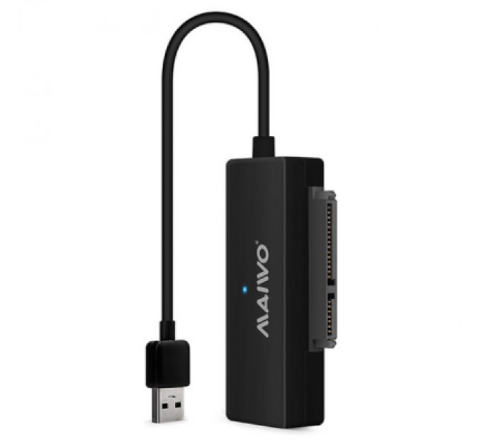 Maiwo Адаптер Maiwo USB 3.0 to HDD SATA 2,5"/3,5"/5,25"/SSD, PA 2V/2A black (K10435A)