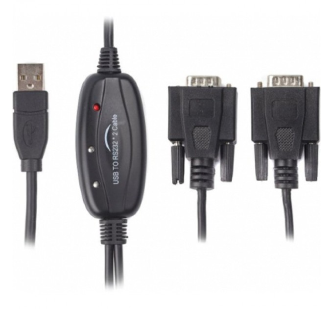 Viewcon Перехідник USB 2.0 to 2хCOM (9+25pin) 1.4m Viewcon (VE591)