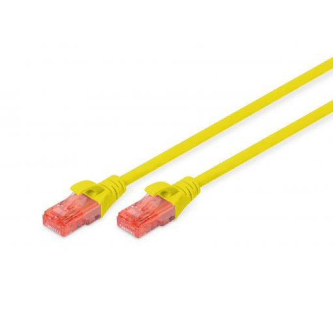 Digitus Патч-корд 5м, CAT 6 UTP, AWG 26/7, Cu, LSZH, yellow Digitus (DK-1617-050/Y)