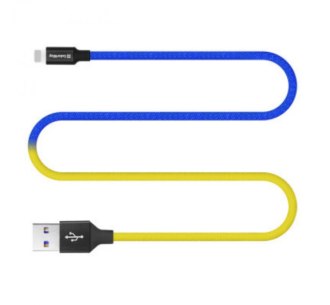 Дата кабель USB 2.0 AM to Lightning 1.0m National ColorWay (CW-CBUL052-BLY)