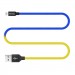 Дата кабель USB 2.0 AM to Lightning 1.0m National ColorWay (CW-CBUL052-BLY)