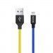 Дата кабель USB 2.0 AM to Lightning 1.0m National ColorWay (CW-CBUL052-BLY)