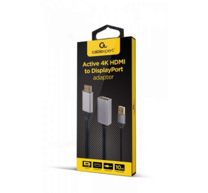 Cablexpert Перехідник Cablexpert HDMI to DisplayPort 4K 60Hz (A-HDMIM-DPF-02)